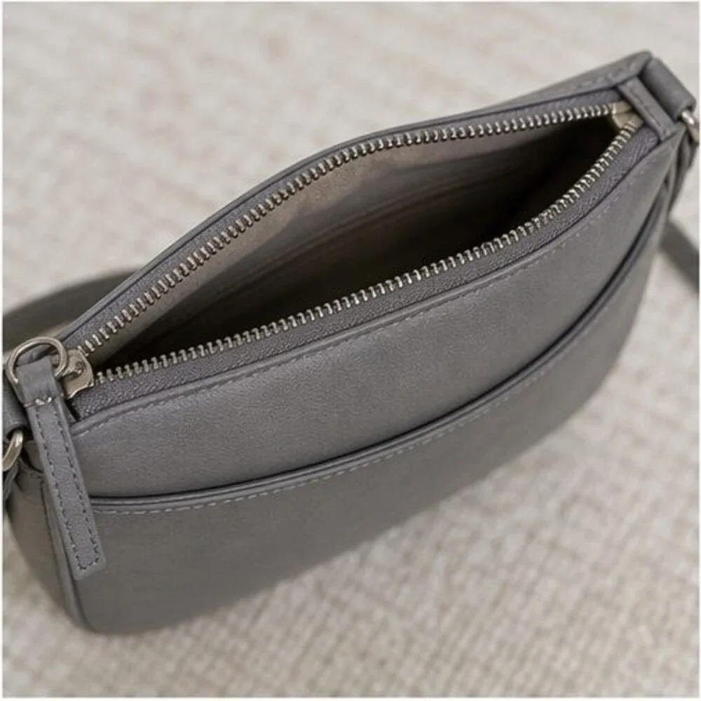 Olive Suede Crossbody Bag